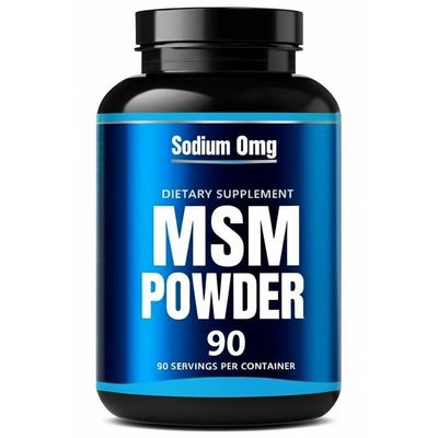 Sodium 0mg Dietary Supplement MSM Powder 90 Servings Per Container